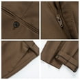 thumbnail image 6 of Men's 2 Piece Brown Double Breasted Suits Slim Fit Tuxedo Jacket and Dress Pants Set for Wedding Business Prom, 6 of 7