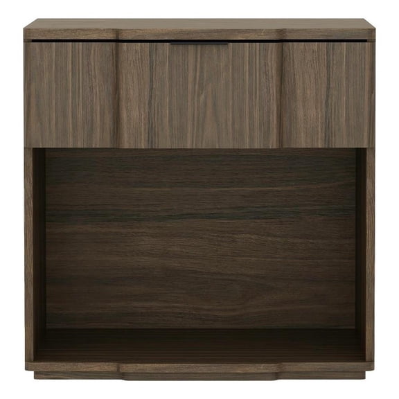 Clive Mid-Century Modern 22" Nightstand in Walnut (1-Drawer)