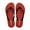 Red/Black, variant on Crimson Natural Rubber Comfort Flip Flops for Women - Red/Black