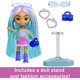 thumbnail image 3 of Muñeca Barbie Extra Mini Minis con Cabello Azul Outfit Deportivo, 3 of 3