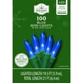 thumbnail image 6 of 100-Count Blue LED Mini Christmas Lights with Green Wire, 21', Holiday Time, 6 of 6