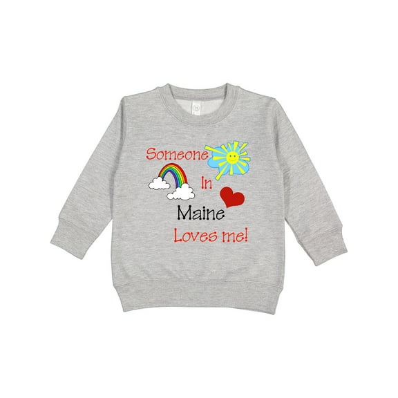 Inktastic Someone in Maine Loves Me Toddler Sweatshirt