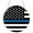 Black, variant on Blue White American Police Flag Round Front Door Welcome Sign, 5.9 Inch Wall Hanging Decor for Indoor Outdoor, Honoring Law Enforcement Officers Home Porch Hanger Decorations for Holiday Gift