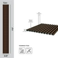 thumbnail image 3 of MG-1012 Medium Slats Teak Polystyrene Wood Slat Walls (73.5 Sq.ft / Pack) - 10 Pieces, 3 of 5
