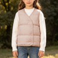 thumbnail image 5 of StSilkitty Boys Girls Puffer Vest Zip up Sleeveless V Neck Jacket Coat with Pockets Fall Winter Warm Outerwear, 5 of 9