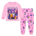 thumbnail image 1 of Pop cazadora para niña Demo-n Pajamas Hunters,HUNTR/X Rumi,Mire Zoeyy Kids Long Sleeve Pajamas,Huntrix Printed Fashion Suit Skirt Round Neck Long Sleeve Top Pants, 1 of 3