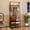 Black, variant on Coat Rack Shoe Bench with Hooks, 4-In-1 Entryway Hall Tree with Storage, Metal Frame Hallway Organizer, Wood Look Accent Furniture for Entryway Living Room Bedroom