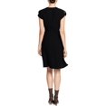 thumbnail image 2 of Rachel Roy Womens Faux-Wrap High-Low Dress, Black, 8, 2 of 2