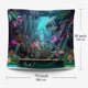 thumbnail image 3 of Tapiz psicodélico Tríptico colgante Bosque Setas coloridas, Tela estampada rectangular Art Deco Sala de estar Dormitorio (150x200cm) Zefei Wu  9024735029502, 3 of 4