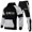 N-White, variant on 2025 Men's Suits Men's Hoodie Trendy Suit Set for Men Slim Fit Print Design Sweatshirt Haptic