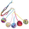 thumbnail image 3 of 5pcs Cat Teasing Toys Plush Cat Toys Funny Cat Teaser Wool Bell Design Cat Stick Toys, 3 of 4