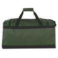 thumbnail image 3 of 24 Pack 55 Liter Capacity Unisex Duffel Bags with Handle and Luggage Shoulder Strap for Gym, Travel and Commuting in Hunter Green, 3 of 7
