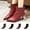 Wine, variant on Womens Kitten Heels Ankle Boots Pointy Toe Booties Mid Heels Zipper Work Party Dress Shoes Wine 7.5(40)