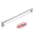 thumbnail image 1 of 10 Pack - Cosmas® 14777-192SN Satin Nickel Modern Cabinet Hardware Handle Pull - 7-1/2" Inch (192mm) Hole Centers, 1 of 1