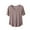 Coffee, variant on JSheng Short Sleeved Top for Women Breathable Fashionable Casual Loose Solid Color Round Neck T-shirt Top Pink XL