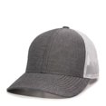 thumbnail image 4 of Outdoor Cap MBW-800CB Chambray Platinum Series Mesh Back Cap-Heathered Black/White, 4 of 8