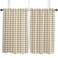thumbnail image 4 of Lattice Simple Plaid Curtains for Living Room Bedroom Curtains Kitchen Curtains for the Kids Room Window Treatments Drapes, 4 of 5