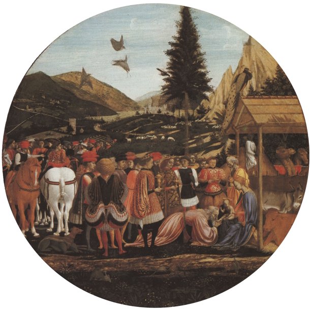 Domenico Veneziano Adoration of the Magi12 Inch BY 18 Inch Laminated Poster With Bright Domenico Veneziano Adoration of the Magi12 Inch BY 18 Inch Laminated Poster With Bright