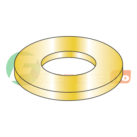 

#3 Machine Screw Flat Washers / Steel / Zinc Yellow / Outer Diameter: .245 - .255 / Thickness Range : .018 - .023 (Quantity: 10 000 pcs)