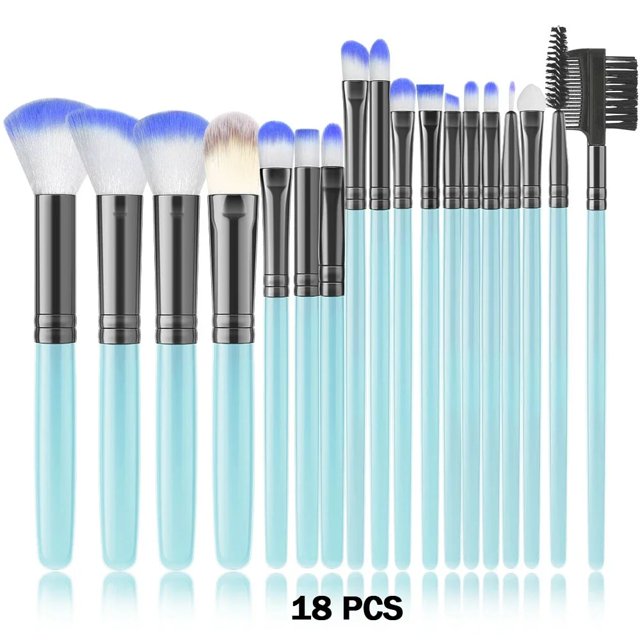 Juego de 10-32 brochas de maquillaje suaves y esponjosas para base de maquillaje, contorno, rubor, corrector, sombra de ojos, difuminador, iluminador, herramienta de belleza para mujeres