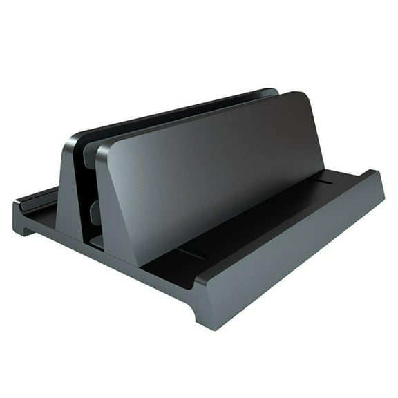 Vertical Desktop Computer Laptop Holder Space Saving Rack Fits Small Home Office