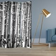 thumbnail image 2 of Lighting Home Decorative Multi Color Wood Canvas Birch Screen, 2 of 3