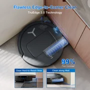 ECOVACS DEEBOT T80 Omni Robot Vacuum and Mop,18,000Pa Suction, OZMO™ Roller Real-Time Mop Washing,Self-Emptying