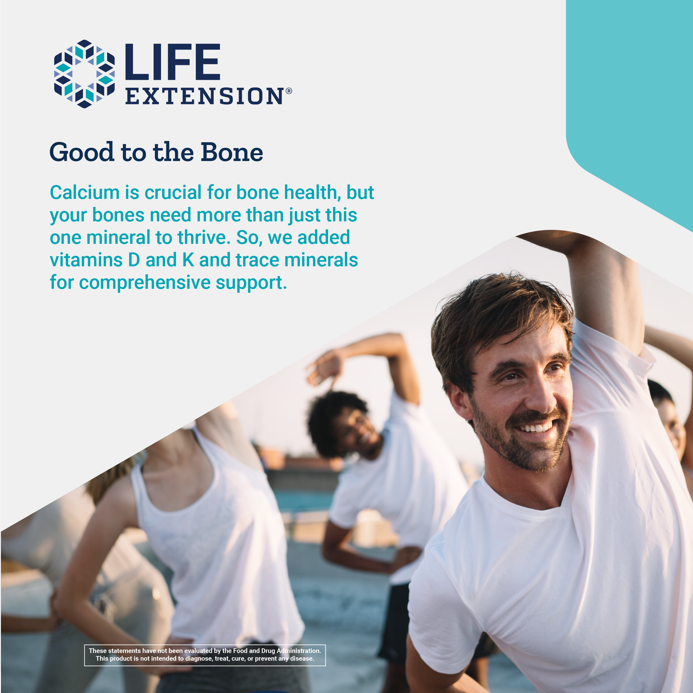 Life Extension Bone Restore Elite with Super Potent K2 - Clinically Studied Vitamin K2 Dose & Calcium, Promotes Bone Health & Density - Gluten-Free, Non-GMO - 120 Capsules - image 5 of 8