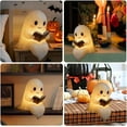 thumbnail image 5 of Halloween Ghost Night LightYZEGDCH Halloween Decor Indoor Cute Ghost Reading Lamp Warm Lighted Figurine Lamps for Party Bedroom Study Room, Gifts for Kids Women Men(6 inch), 5 of 7