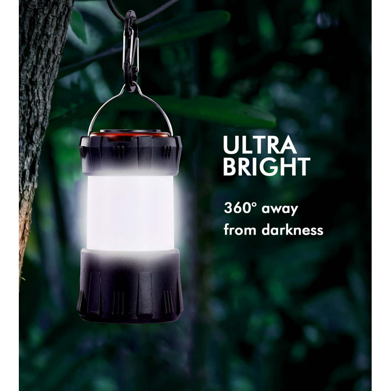 Camping Lantern Rechargeable Light with USB Charging, Ultra-light Design,  Sturdy Hook, Magnetic Suction, 4 Light Modes, 3 Flashlight Modes for  Camping