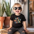 thumbnail image 4 of One Groovy Dude Peace Adorable 1st Birthday Shirt for Infant Baby Boys First Birthday Outfit Black Shirt 18 Months, 4 of 7