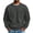 Dark Gray, variant on Crew Neck Sweatshirt for Men Long Sleeve Pullover Chest Patch Pocket Relaxed Fit Casual Weekend Outfit,Black (XXXL)