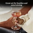 thumbnail image 4 of Libbey Signature Stratford Coupe Cocktail Glasses Set of 4, Artful, Lavish Coupe Martini Glasses, Stemmed Cocktail Glasses for Weddings, Birthdays, 4 of 6