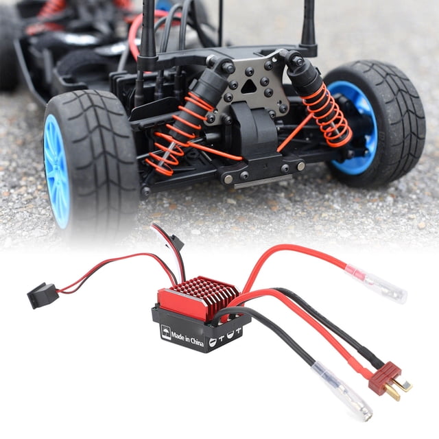 320A RC Cepillado ESC, Potente Controlador De Velocidad Eléctrico Bidireccional Duradero Buena Disipación 6-12V Con Freno Para 1/10 RC Car Boat