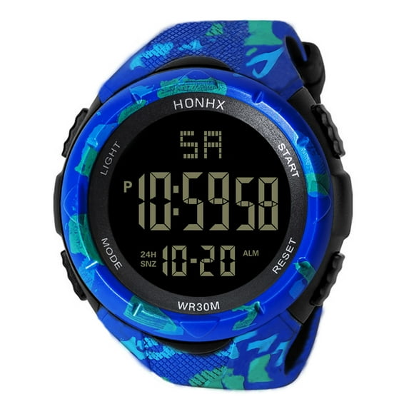 EGNMCR LED Digital Quartz Fashion Watch Military Sport Men's Watch