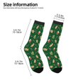 thumbnail image 2 of Rocae green Christmas Element for Girls Boys Crew Socks,Children's Socks, Kids Socks, Toddler Socks: Daily Wear with Kids School Uniform, 2 of 5