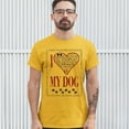 thumbnail image 3 of Tee Hunt I Love My Dog T-Shirt Best Friend Companion One of The Family Men's Tee, Yellow, XX-Large, 3 of 5