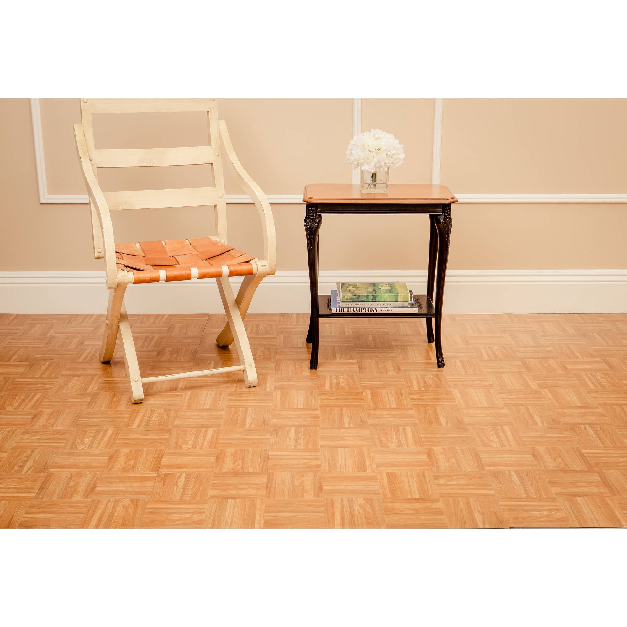 Achim Sterling Self Adhesive Vinyl Floor Tile - 20 Tiles/20 Sq.ft., 12 x 12, Brown