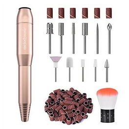 20000RPM USB Portable Nail Drill Electric Nail File Set Professional Manicure Pedicure Polishing Shape Tools with Sanding Bands Nail Drill Bits and Cleaning Brush for Acrylic Gel Nails Charcoal Gray W...