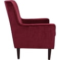 thumbnail image 4 of Fox Hill Trading Emma Lounge Chair, Wine Red, 4 of 6