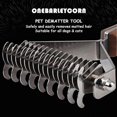 thumbnail image 4 of Wooden double-sided cat hair rake (19 * 8.5cm), dog grooming comb, for peeling off dog brushes, pet grooming comb, for dogs and cats, 4 of 5