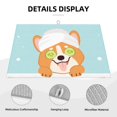 thumbnail image 3 of Kdxio Corgi With Towel Ans Slice Cucumber for Dish Drying Mat,24*18 inch Absorbent Dish Drainer Kitchen Counter,Large Size Dish Drying Pad for Countertops,Draining Racks, 3 of 6