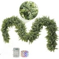 thumbnail image 6 of JEZWX 9ft Pre-Lit Christmas Cedar Garland – 50 Multi-Color LED Lights, 6 of 12