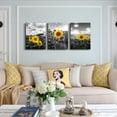 thumbnail image 2 of JANS.NO1 Modern Canvas Wall Art for Bedroom Wall Decoration for Living Room Vintage Flowers Picture Watercolor Painting Kitchen Home Decor Abstract Canvas Print Artwork Bathroom Wall Mural 3 Piece, 2 of 7