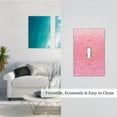 thumbnail image 5 of KLL Sparkly Pink Glitter Pattern Electrical Outlet Covers, 3" x 5" 1 Pack Electric Receptacle Plug Covers for Decorator Receptacle Outlet & Switch-Style T, 5 of 6