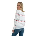 thumbnail image 6 of Jollidays Women's "Mommy & Me" Cherries & Hearts Tie Front Pointelle Cardigan, Sizes S-XL, 6 of 6