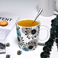 thumbnail image 5 of Yiaed Watercolor Sunflower Print Ceramics Coffee,Large Handle Design,Extra Large Tea and Coffee Cup for Office and Home Mugs, 5 of 6