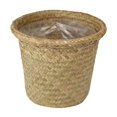 thumbnail image 1 of Cesta de tejido de algas marinas naturales, jarrón Pastoral de mimbre, tejido de bambú, arreglo de flor de habitación, decoración de jarrón de flores secas, 2 uds., 1 of 5