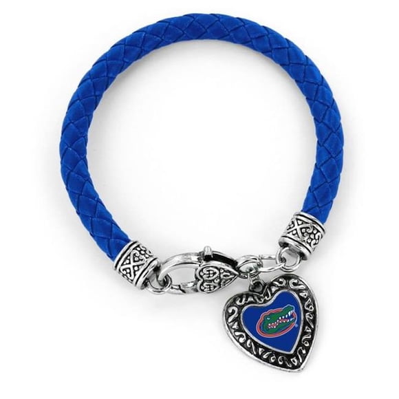 Florida Gators Bracelet Braided Charmed Blue Special Order