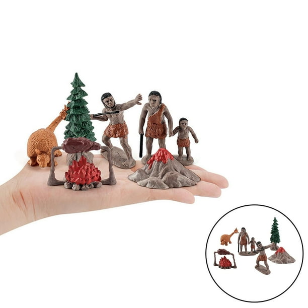 prehistórica de , modelo de juguete en miniatura, regalos ños de 3 a y niñas , 6 prehistórica 6 prehistórica Yotijar Figuras de animales de granja